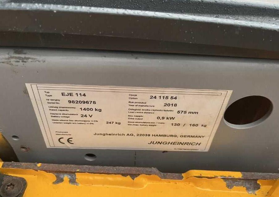 Jungheinrich EJE114 - Paletni viličar: slika Jungheinrich EJE114 - Paletni viličar Jungheinrich EJE114 - Paletni viličar: slika Jungheinrich EJE114 - Paletni viličar