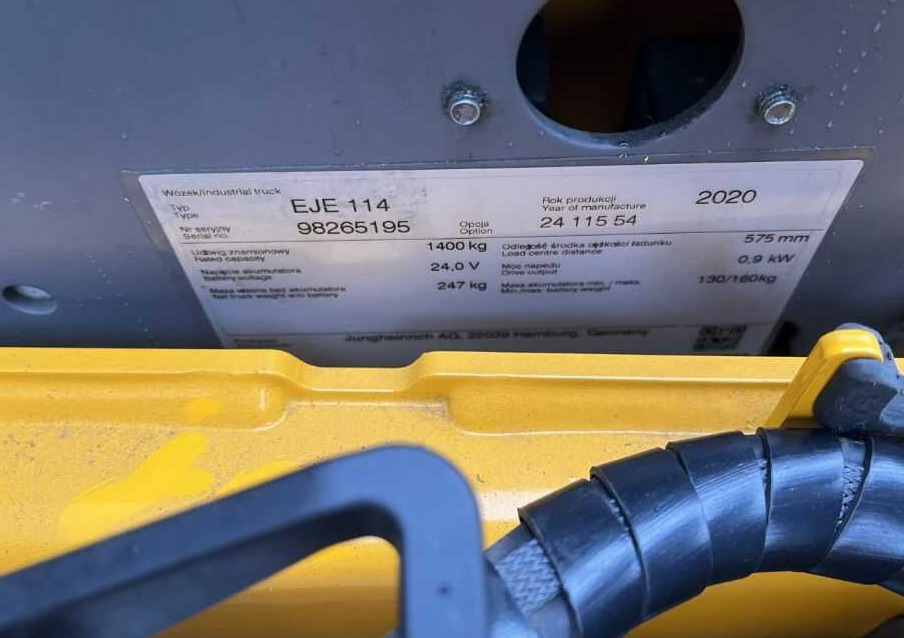 Jungheinrich EJE114 - Paletni viličar: slika Jungheinrich EJE114 - Paletni viličar Jungheinrich EJE114 - Paletni viličar: slika Jungheinrich EJE114 - Paletni viličar