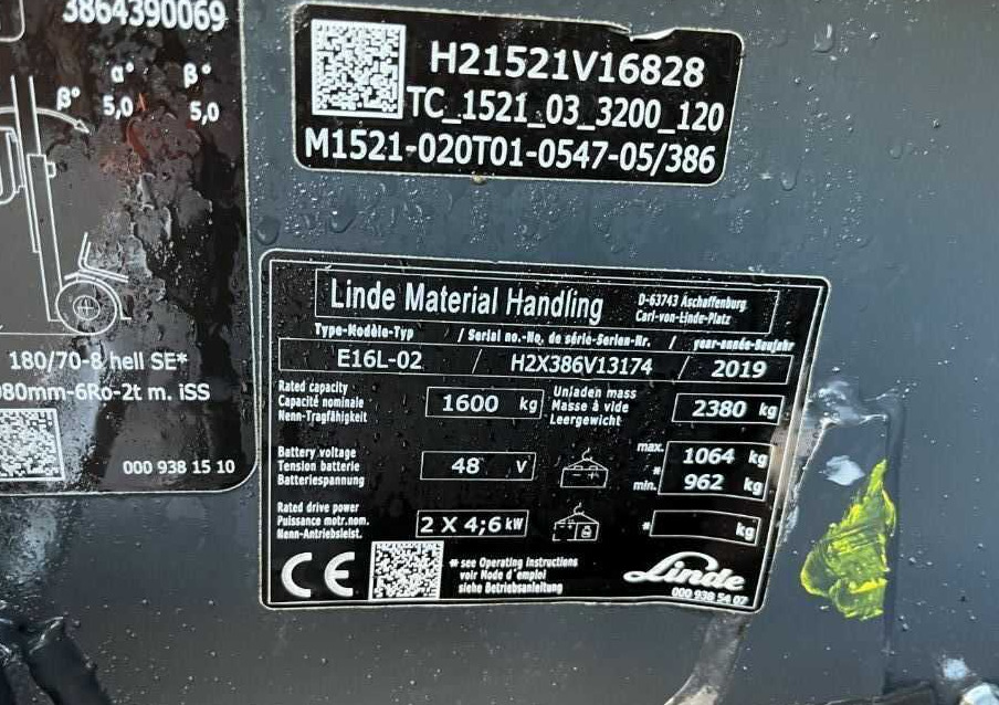 Linde E16L-02 - Električni viličar: slika Linde E16L-02 - Električni viličar Linde E16L-02 - Električni viličar: slika Linde E16L-02 - Električni viličar