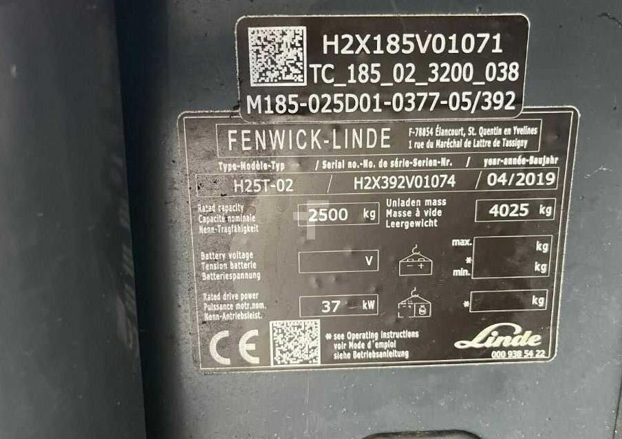 Linde H25T-02 - Plinski viličar: slika Linde H25T-02 - Plinski viličar Linde H25T-02 - Plinski viličar: slika Linde H25T-02 - Plinski viličar