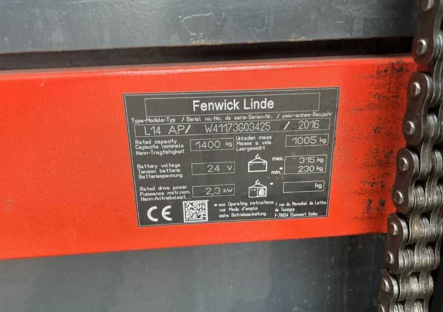 Linde L14LAP - Slagač stoga: slika Linde L14LAP - Slagač stoga Linde L14LAP - Slagač stoga: slika Linde L14LAP - Slagač stoga