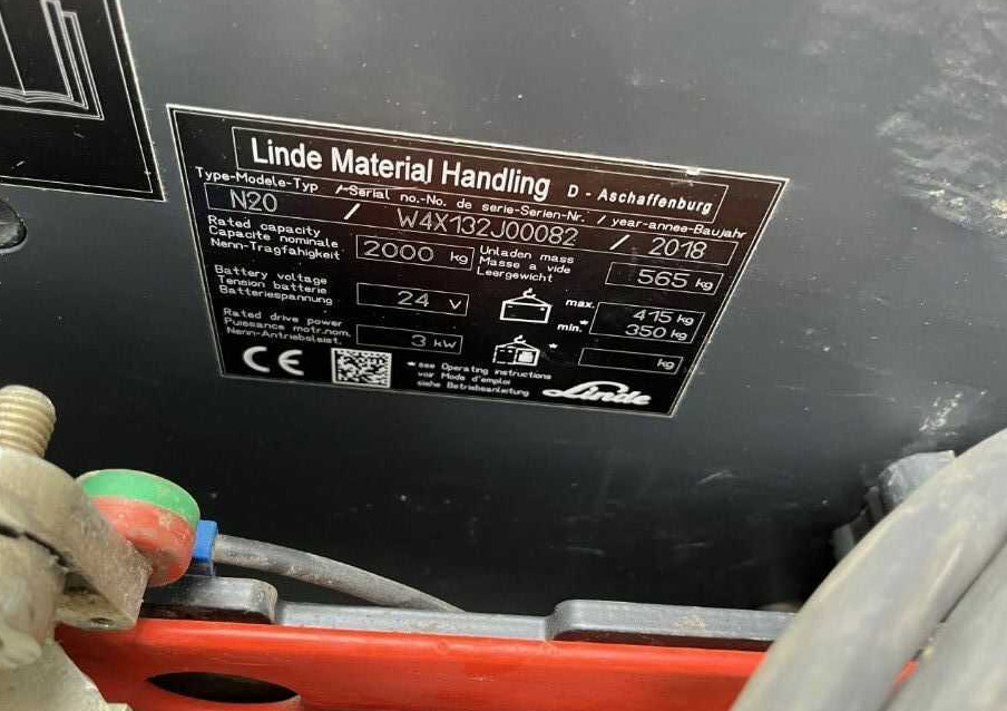 Linde N20 - Komisioner: slika  Linde N20 - Komisioner Linde N20 - Komisioner: slika  Linde N20 - Komisioner