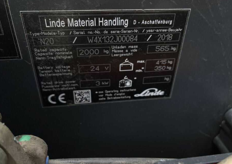 Linde N20 - Komisioner: slika  Linde N20 - Komisioner Linde N20 - Komisioner: slika  Linde N20 - Komisioner