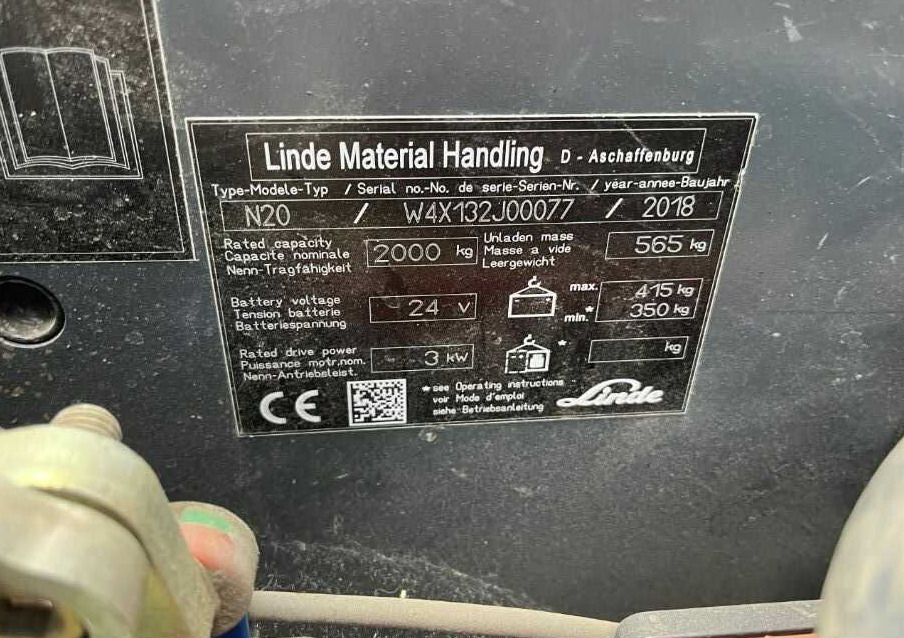 Linde N20 - Komisioner: slika  Linde N20 - Komisioner Linde N20 - Komisioner: slika  Linde N20 - Komisioner