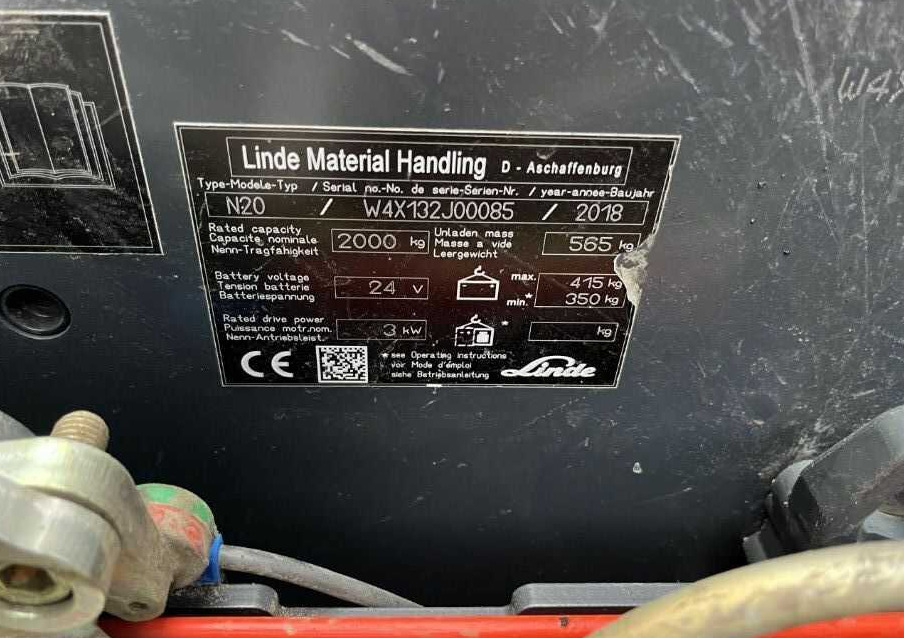 Linde N20 - Komisioner: slika  Linde N20 - Komisioner Linde N20 - Komisioner: slika  Linde N20 - Komisioner