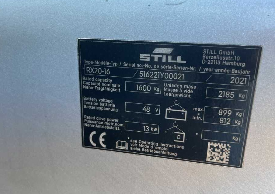 Still RX20-16 - Električni viličar: slika Still RX20-16 - Električni viličar Still RX20-16 - Električni viličar: slika Still RX20-16 - Električni viličar