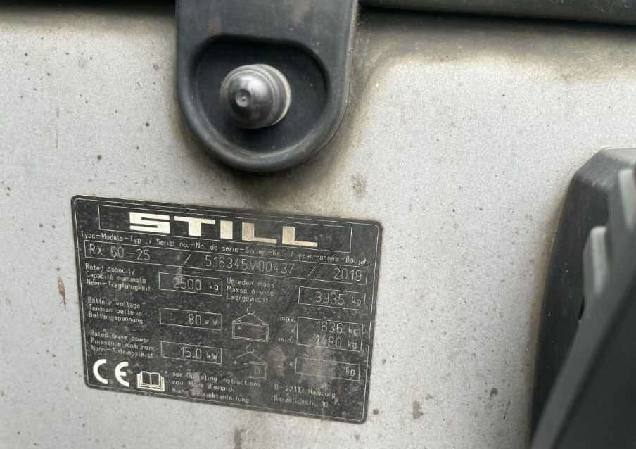 Still RX60-25 - Električni viličar: slika Still RX60-25 - Električni viličar Still RX60-25 - Električni viličar: slika Still RX60-25 - Električni viličar