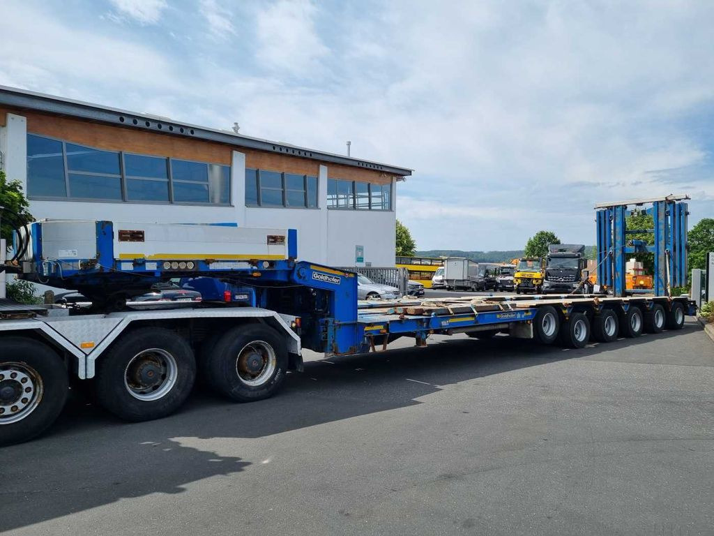 Poluprikolica s niskim utovarivačem Goldhofer STZ-H6-57/80A Teleskop-Tieflader Waggontransport: slika Poluprikolica s niskim utovarivačem Goldhofer STZ-H6-57/80A Teleskop-Tieflader Waggontransport