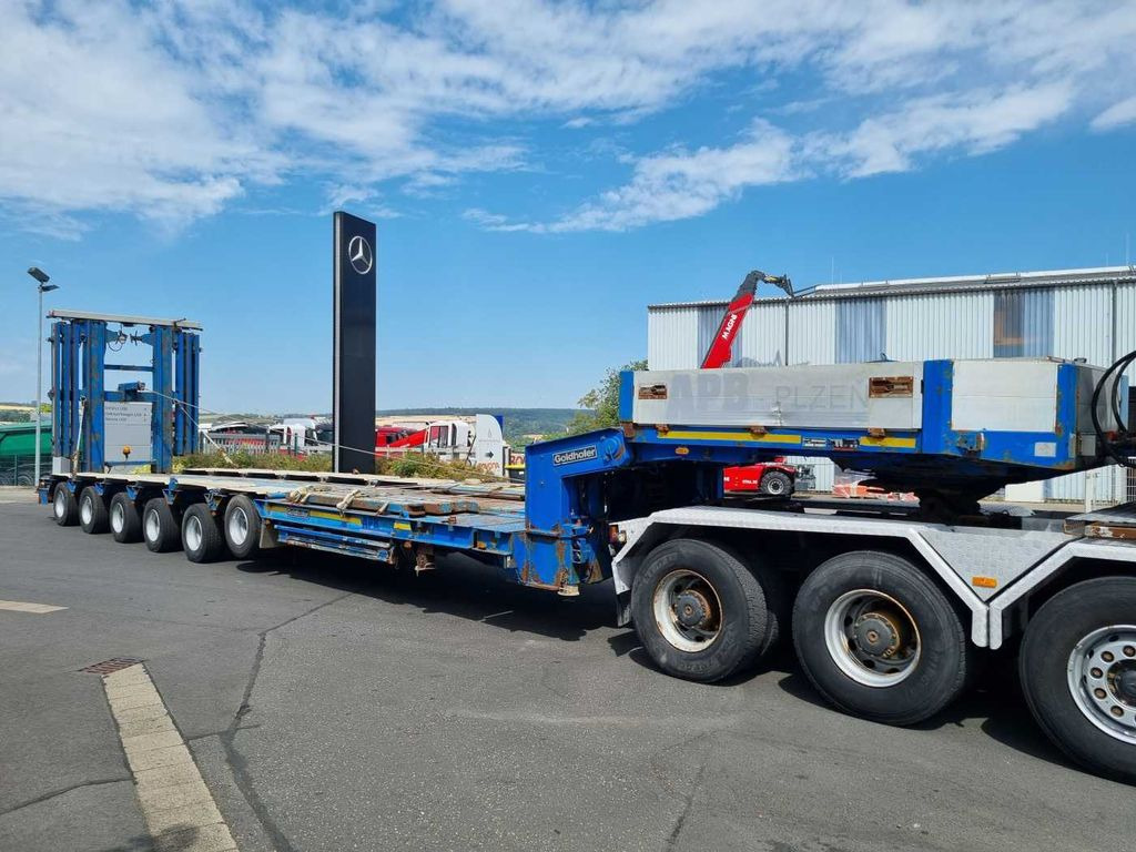 Poluprikolica s niskim utovarivačem Goldhofer STZ-H6-57/80A Teleskop-Tieflader Waggontransport: slika Poluprikolica s niskim utovarivačem Goldhofer STZ-H6-57/80A Teleskop-Tieflader Waggontransport