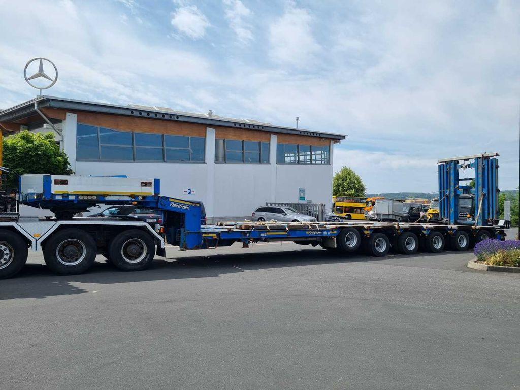 Poluprikolica s niskim utovarivačem Goldhofer STZ-H6-57/80A Teleskop-Tieflader Waggontransport: slika Poluprikolica s niskim utovarivačem Goldhofer STZ-H6-57/80A Teleskop-Tieflader Waggontransport