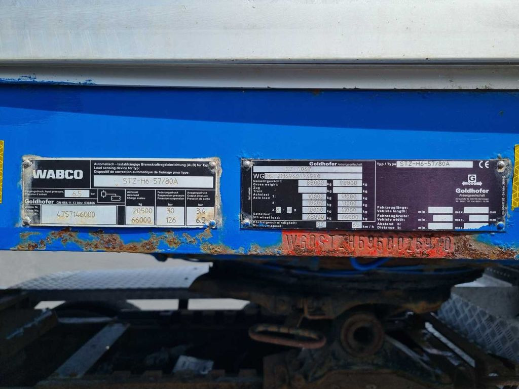 Poluprikolica s niskim utovarivačem Goldhofer STZ-H6-57/80A Teleskop-Tieflader Waggontransport: slika Poluprikolica s niskim utovarivačem Goldhofer STZ-H6-57/80A Teleskop-Tieflader Waggontransport