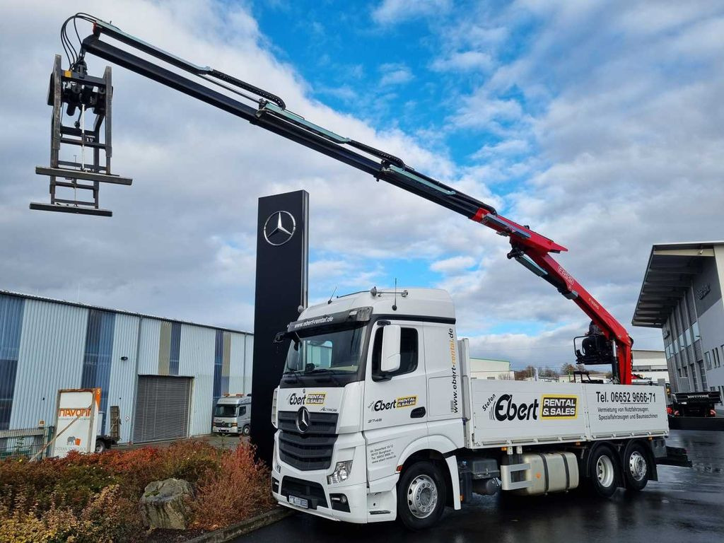 Mercedes-Benz Actros 2745 L 6x2 Baustoffpritsche+Kran Retarder - Kamion s kranom, Kamion s otvorenim sandukom: slika Mercedes-Benz Actros 2745 L 6x2 Baustoffpritsche+Kran Retarder - Kamion s kranom, Kamion s otvorenim sandukom Mercedes-Benz Actros 2745 L 6x2 Baustoffpritsche+Kran Retarder - Kamion s kranom, Kamion s otvorenim sandukom: slika Mercedes-Benz Actros 2745 L 6x2 Baustoffpritsche+Kran Retarder - Kamion s kranom, Kamion s otvorenim sandukom