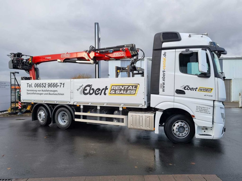 Mercedes-Benz Actros 2745 L 6x2 Baustoffpritsche+Kran Retarder - Kamion s otvorenim sandukom, Kamion s kranom: slika Mercedes-Benz Actros 2745 L 6x2 Baustoffpritsche+Kran Retarder - Kamion s otvorenim sandukom, Kamion s kranom Mercedes-Benz Actros 2745 L 6x2 Baustoffpritsche+Kran Retarder - Kamion s otvorenim sandukom, Kamion s kranom: slika Mercedes-Benz Actros 2745 L 6x2 Baustoffpritsche+Kran Retarder - Kamion s otvorenim sandukom, Kamion s kranom