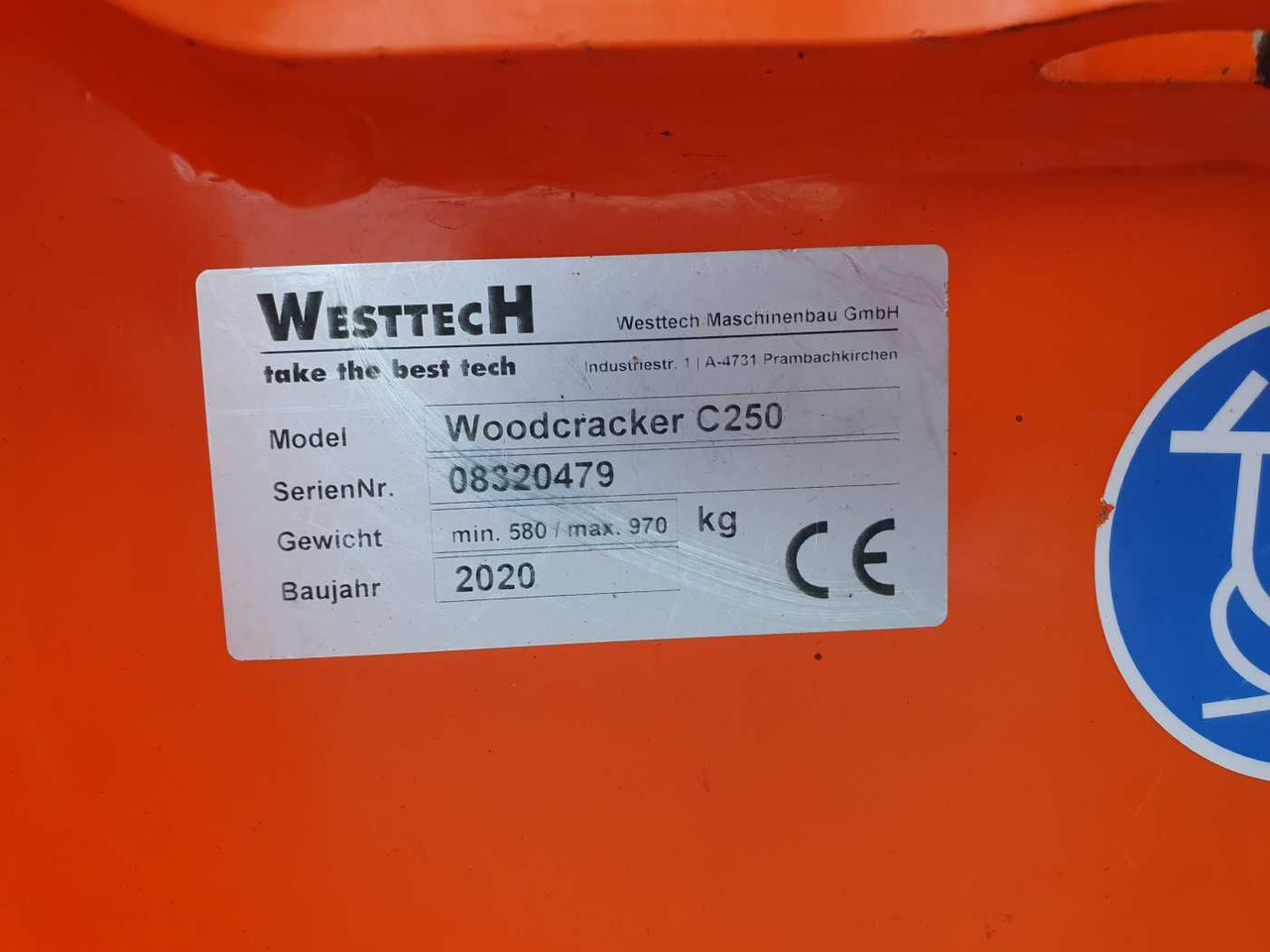 Priključak Westtech Woodcracker C250 Tiltator / MS10 / 2020: slika Priključak Westtech Woodcracker C250 Tiltator / MS10 / 2020