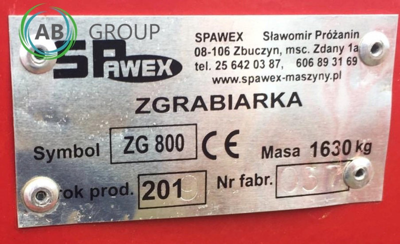 Spawex KREISELSCHWADER TAJFUN ZG-800 / ROTORY RAKE - Prevrtač sijena/ Grabulje: slika Spawex KREISELSCHWADER TAJFUN ZG-800 / ROTORY RAKE - Prevrtač sijena/ Grabulje Spawex KREISELSCHWADER TAJFUN ZG-800 / ROTORY RAKE - Prevrtač sijena/ Grabulje: slika Spawex KREISELSCHWADER TAJFUN ZG-800 / ROTORY RAKE - Prevrtač sijena/ Grabulje