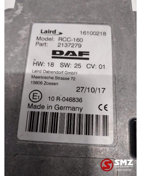 DAF Occ Ecu - DAF XF EURO 6 2137279 - Upravljačka jedinica (ECU) za Kamion: slika DAF Occ Ecu - DAF XF EURO 6 2137279 - Upravljačka jedinica (ECU) za Kamion DAF Occ Ecu - DAF XF EURO 6 2137279 - Upravljačka jedinica (ECU) za Kamion: slika DAF Occ Ecu - DAF XF EURO 6 2137279 - Upravljačka jedinica (ECU) za Kamion