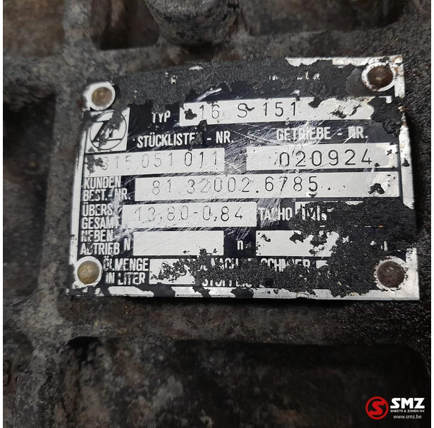 Mjenjač za Kamion MAN Occ versnellingsbakhuis 16S151 MAN: slika Mjenjač za Kamion MAN Occ versnellingsbakhuis 16S151 MAN Mjenjač za Kamion MAN Occ versnellingsbakhuis 16S151 MAN: slika Mjenjač za Kamion MAN Occ versnellingsbakhuis 16S151 MAN