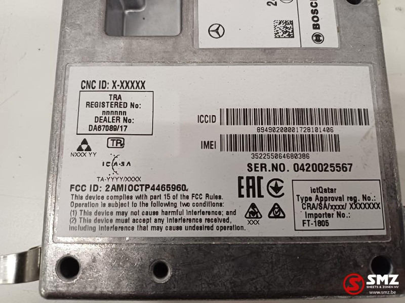 Mercedes-Benz Occ ECU telematica besturingseenheid Mercedes - Upravljačka jedinica (ECU) za Kamion: slika Mercedes-Benz Occ ECU telematica besturingseenheid Mercedes - Upravljačka jedinica (ECU) za Kamion Mercedes-Benz Occ ECU telematica besturingseenheid Mercedes - Upravljačka jedinica (ECU) za Kamion: slika Mercedes-Benz Occ ECU telematica besturingseenheid Mercedes - Upravljačka jedinica (ECU) za Kamion