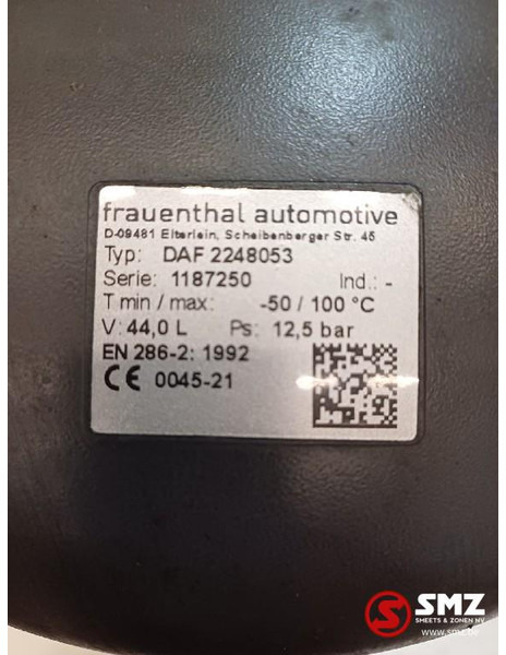 DAF Occ luchtketel 44L 12.5Bar DAF - Rezervni dijelovi za Kamion: slika DAF Occ luchtketel 44L 12.5Bar DAF - Rezervni dijelovi za Kamion DAF Occ luchtketel 44L 12.5Bar DAF - Rezervni dijelovi za Kamion: slika DAF Occ luchtketel 44L 12.5Bar DAF - Rezervni dijelovi za Kamion