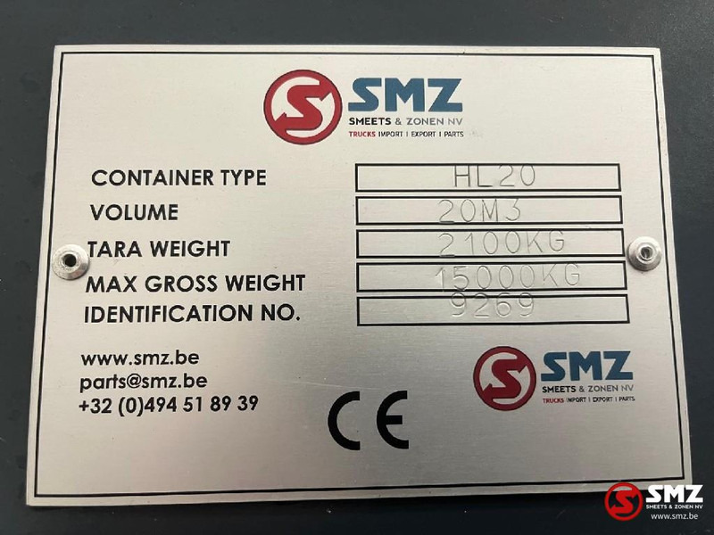 Smz Afzetcontainer SMZ 21m³ - 6000x2300x1500mm 4/3mm - Kukasta dizalica/ Sustav s proklizavajućim upravljanjem: slika Smz Afzetcontainer SMZ 21m³ - 6000x2300x1500mm 4/3mm - Kukasta dizalica/ Sustav s proklizavajućim upravljanjem Smz Afzetcontainer SMZ 21m³ - 6000x2300x1500mm 4/3mm - Kukasta dizalica/ Sustav s proklizavajućim upravljanjem: slika Smz Afzetcontainer SMZ 21m³ - 6000x2300x1500mm 4/3mm - Kukasta dizalica/ Sustav s proklizavajućim upravljanjem