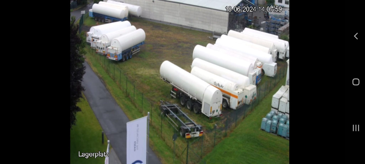 Poluprikolica cisterna ROBINE Gas tank semi-trailer used for CO2, Carbon dioxide: slika Poluprikolica cisterna ROBINE Gas tank semi-trailer used for CO2, Carbon dioxide