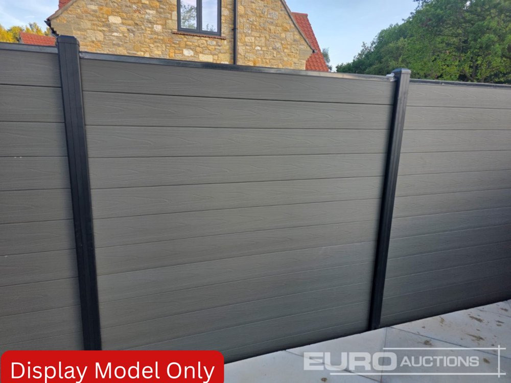 1.8m Wide Anthracite Grey Composite Fence Panels (25 of), 2.45m Black Aluminium Posts (26 of) Complete With Assembly Kit - Oprema za radionice: slika 1.8m Wide Anthracite Grey Composite Fence Panels (25 of), 2.45m Black Aluminium Posts (26 of) Complete With Assembly Kit - Oprema za radionice 1.8m Wide Anthracite Grey Composite Fence Panels (25 of), 2.45m Black Aluminium Posts (26 of) Complete With Assembly Kit - Oprema za radionice: slika 1.8m Wide Anthracite Grey Composite Fence Panels (25 of), 2.45m Black Aluminium Posts (26 of) Complete With Assembly Kit - Oprema za radionice