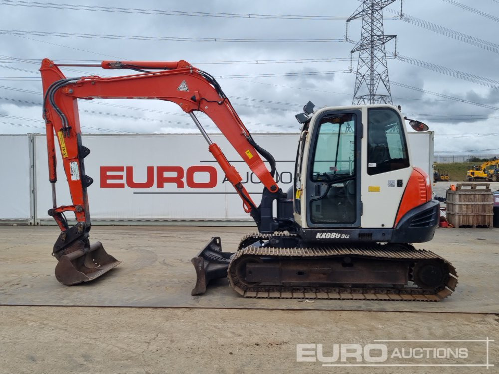 2013 Kubota KX080-3 - Mini bager: slika 2013 Kubota KX080-3 - Mini bager 2013 Kubota KX080-3 - Mini bager: slika 2013 Kubota KX080-3 - Mini bager