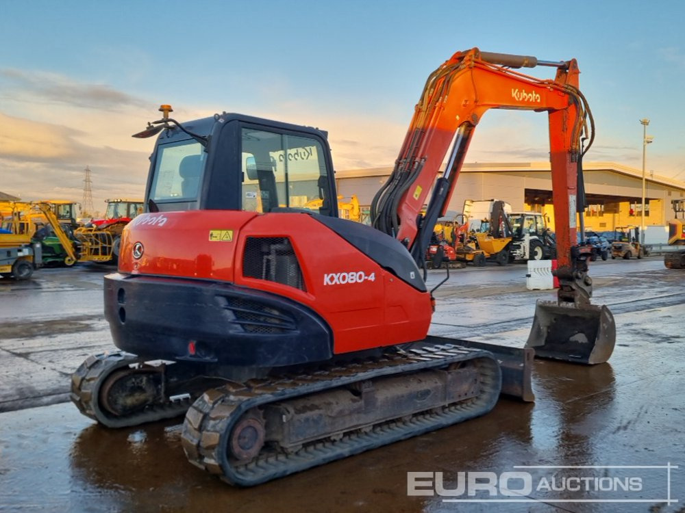 2013 Kubota KX080-4 - Mini bager: slika 2013 Kubota KX080-4 - Mini bager 2013 Kubota KX080-4 - Mini bager: slika 2013 Kubota KX080-4 - Mini bager