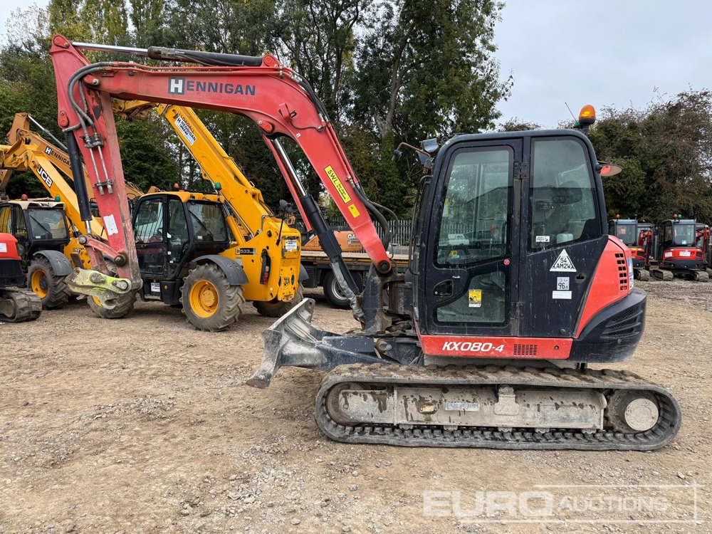 2015 Kubota KX080-4 - Mini bager: slika 2015 Kubota KX080-4 - Mini bager 2015 Kubota KX080-4 - Mini bager: slika 2015 Kubota KX080-4 - Mini bager