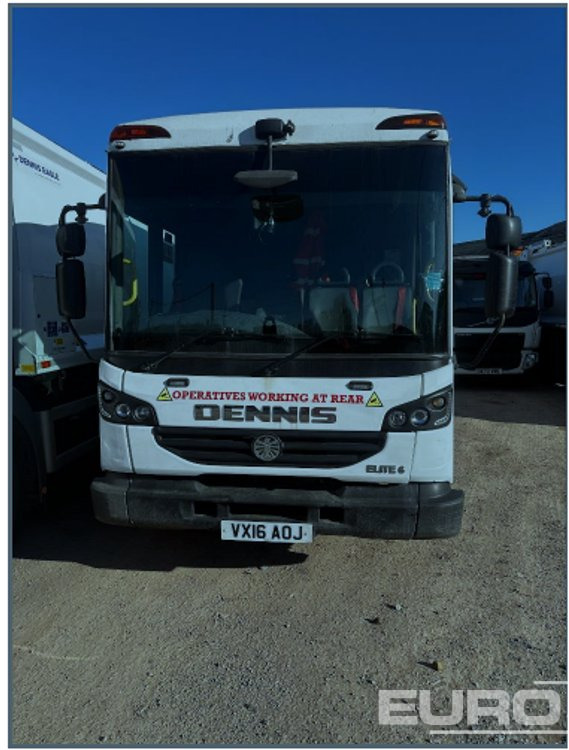 2016 Dennis Elite 6 6x4 Refuse Lorry, Reverse Camera, Automatic Gearbox (Reg. Docs. Available) - Kamion za odvoz smeća: slika 2016 Dennis Elite 6 6x4 Refuse Lorry, Reverse Camera, Automatic Gearbox (Reg. Docs. Available) - Kamion za odvoz smeća 2016 Dennis Elite 6 6x4 Refuse Lorry, Reverse Camera, Automatic Gearbox (Reg. Docs. Available) - Kamion za odvoz smeća: slika 2016 Dennis Elite 6 6x4 Refuse Lorry, Reverse Camera, Automatic Gearbox (Reg. Docs. Available) - Kamion za odvoz smeća