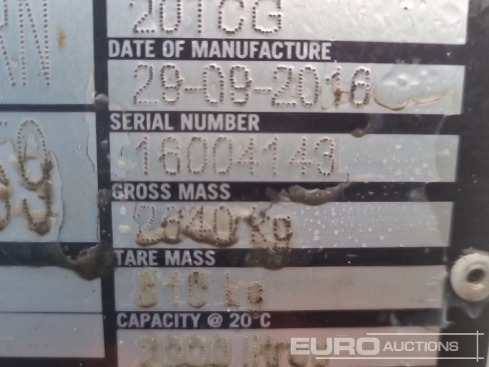 Cisterna za skladištenje 2016 Western 20TCG: slika Cisterna za skladištenje 2016 Western 20TCG