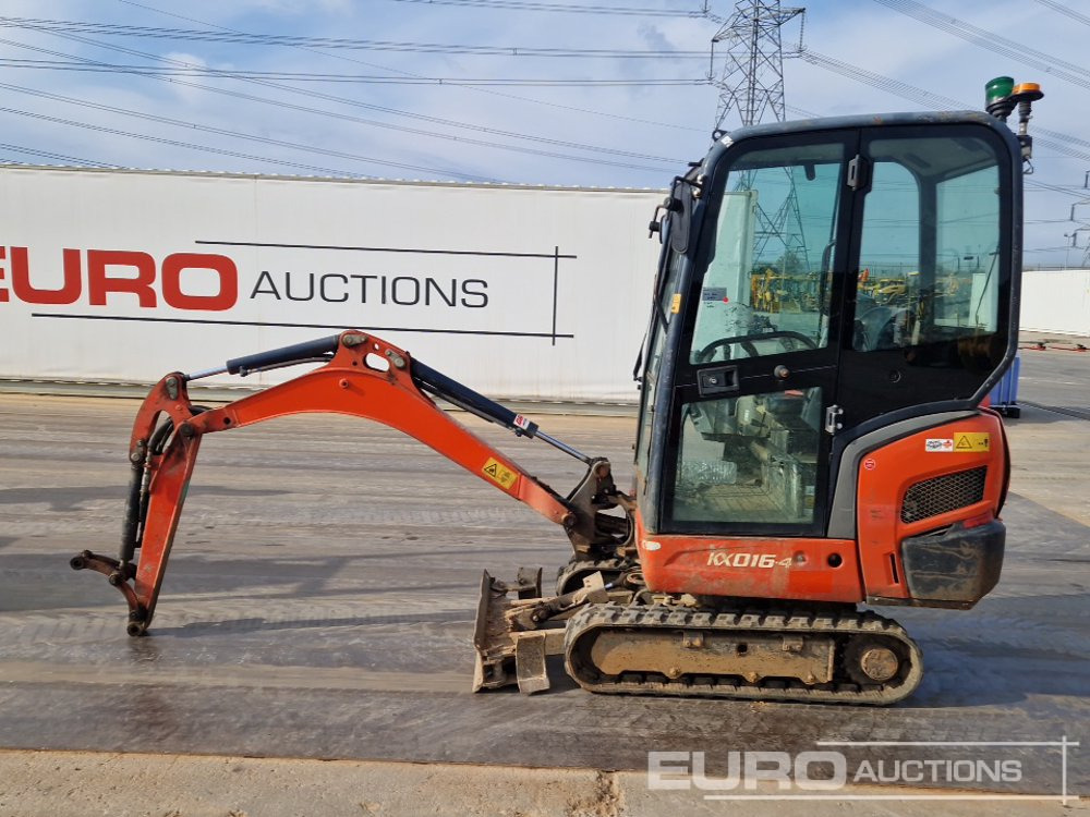 2017 Kubota KX016-4 - Mini bager: slika 2017 Kubota KX016-4 - Mini bager 2017 Kubota KX016-4 - Mini bager: slika 2017 Kubota KX016-4 - Mini bager