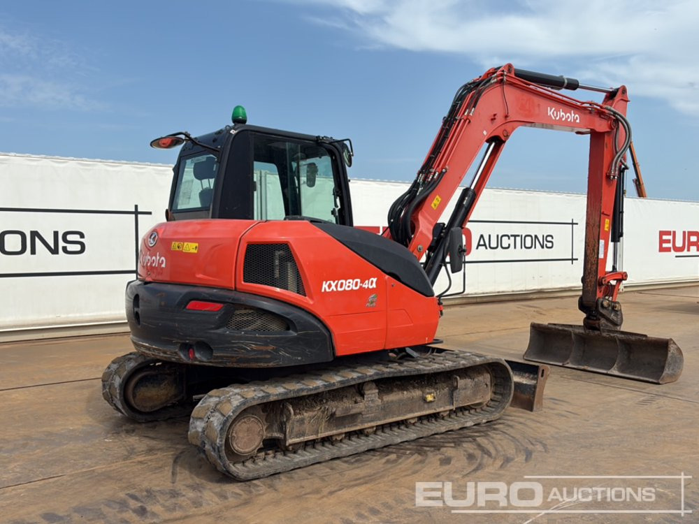 2018 Kubota KX080-4 - Mini bager: slika 2018 Kubota KX080-4 - Mini bager 2018 Kubota KX080-4 - Mini bager: slika 2018 Kubota KX080-4 - Mini bager