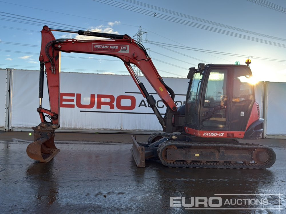 2018 Kubota KX080-4A - Mini bager: slika 2018 Kubota KX080-4A - Mini bager 2018 Kubota KX080-4A - Mini bager: slika 2018 Kubota KX080-4A - Mini bager