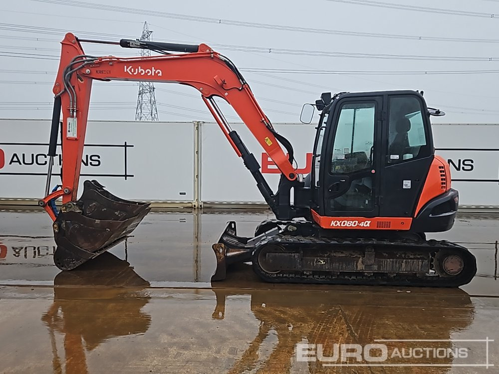 2018 Kubota KX080-4A - Mini bager: slika 2018 Kubota KX080-4A - Mini bager 2018 Kubota KX080-4A - Mini bager: slika 2018 Kubota KX080-4A - Mini bager