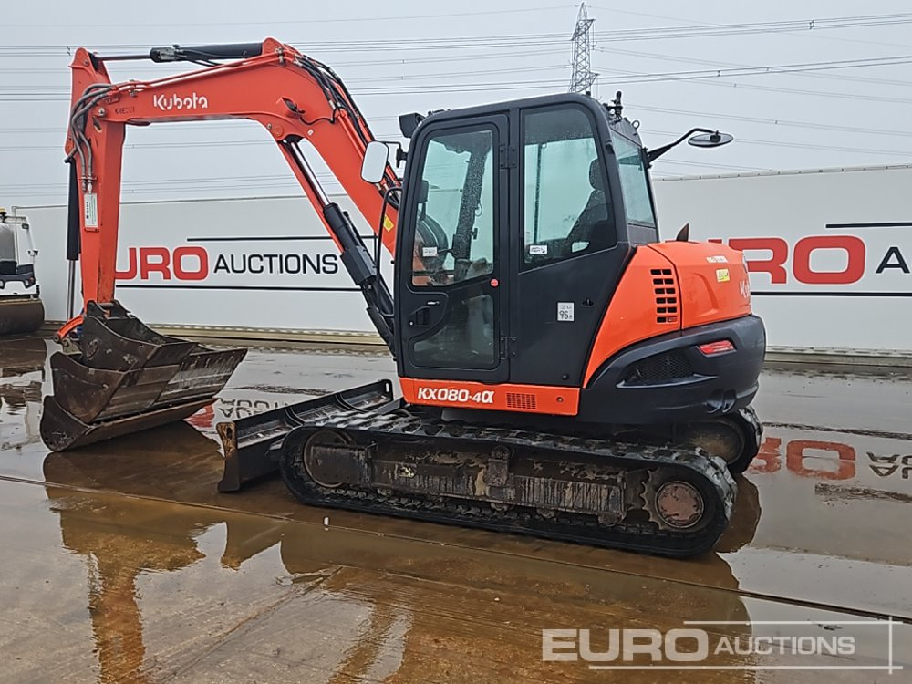 2018 Kubota KX080-4A - Mini bager: slika 2018 Kubota KX080-4A - Mini bager 2018 Kubota KX080-4A - Mini bager: slika 2018 Kubota KX080-4A - Mini bager