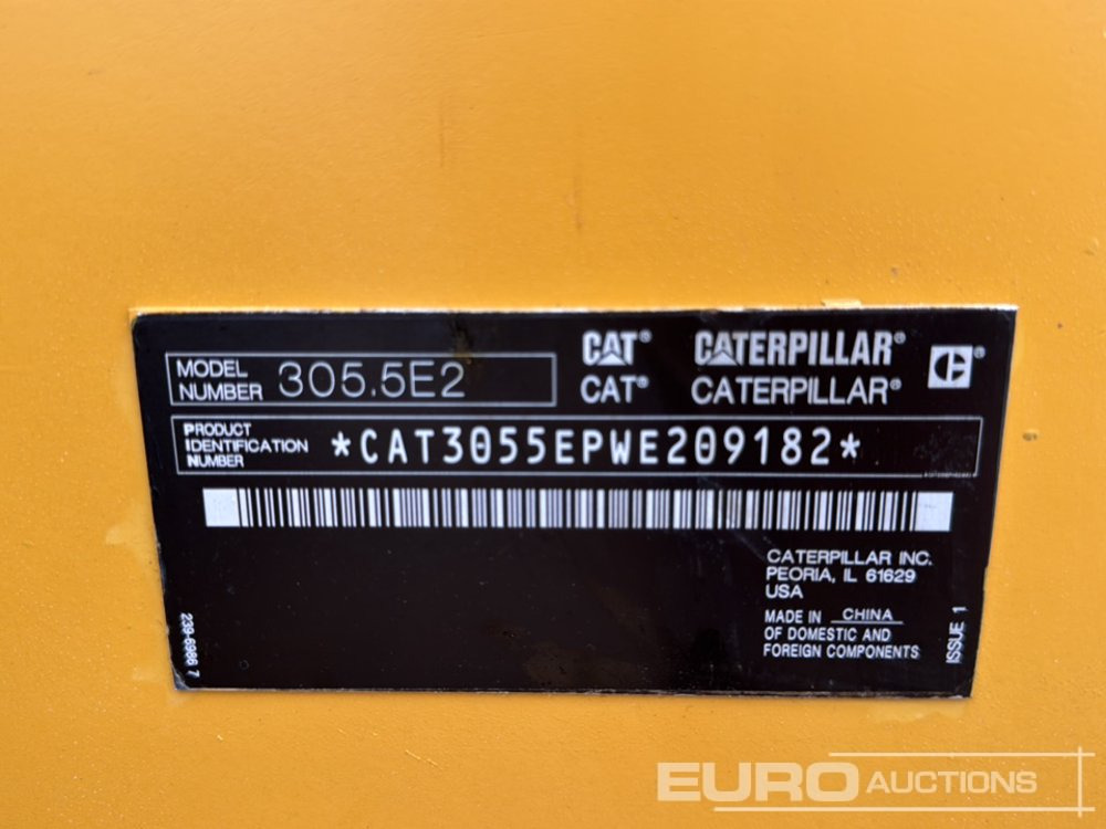 Mini bager 2019 CAT 305.5E2: slika Mini bager 2019 CAT 305.5E2
