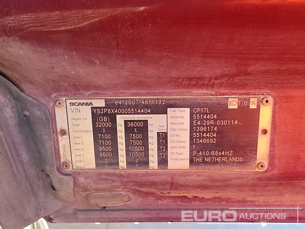 Kiper 2019 Scania P410XT: slika Kiper 2019 Scania P410XT