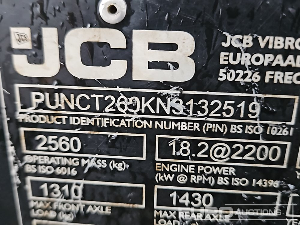 Valjak 2022 JCB CT260-120: slika Valjak 2022 JCB CT260-120