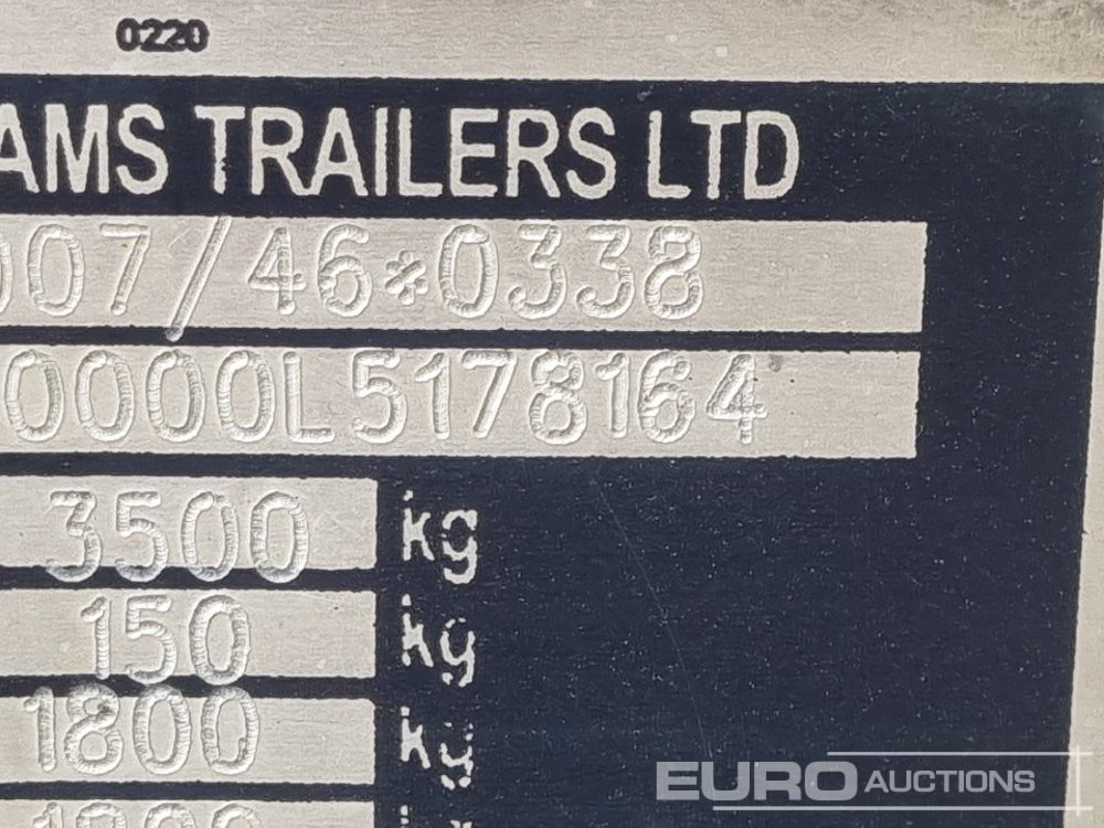 Prikolica za radne strojeve Ifor Williams 3.5 Ton: slika Prikolica za radne strojeve Ifor Williams 3.5 Ton