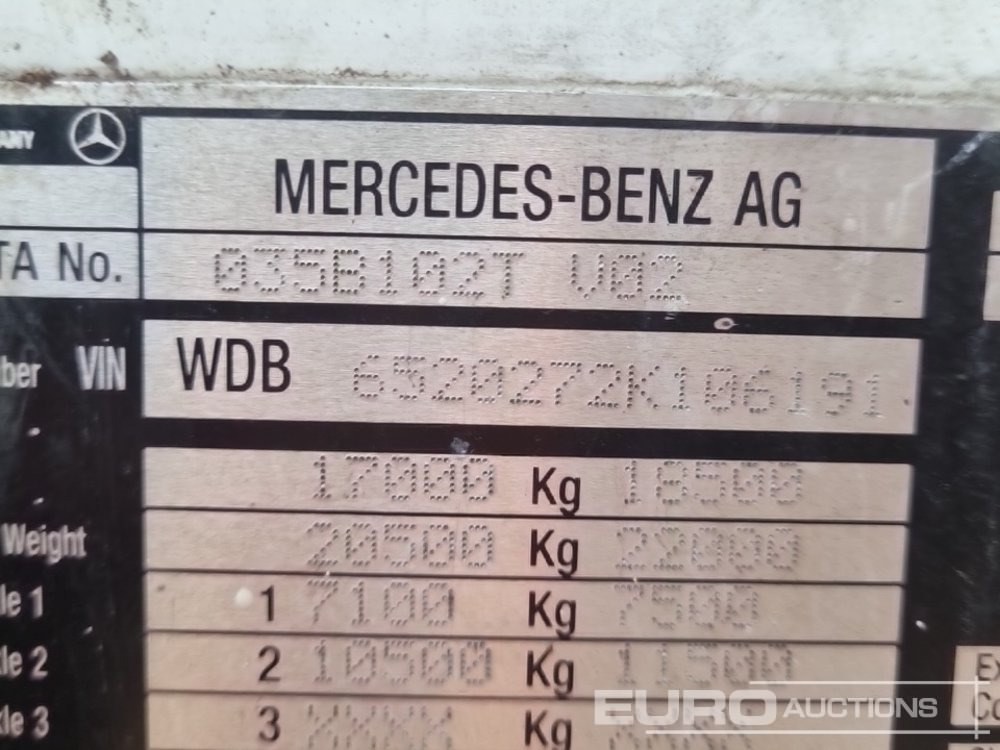 Kamion sandučar Mercedes 1820: slika Kamion sandučar Mercedes 1820