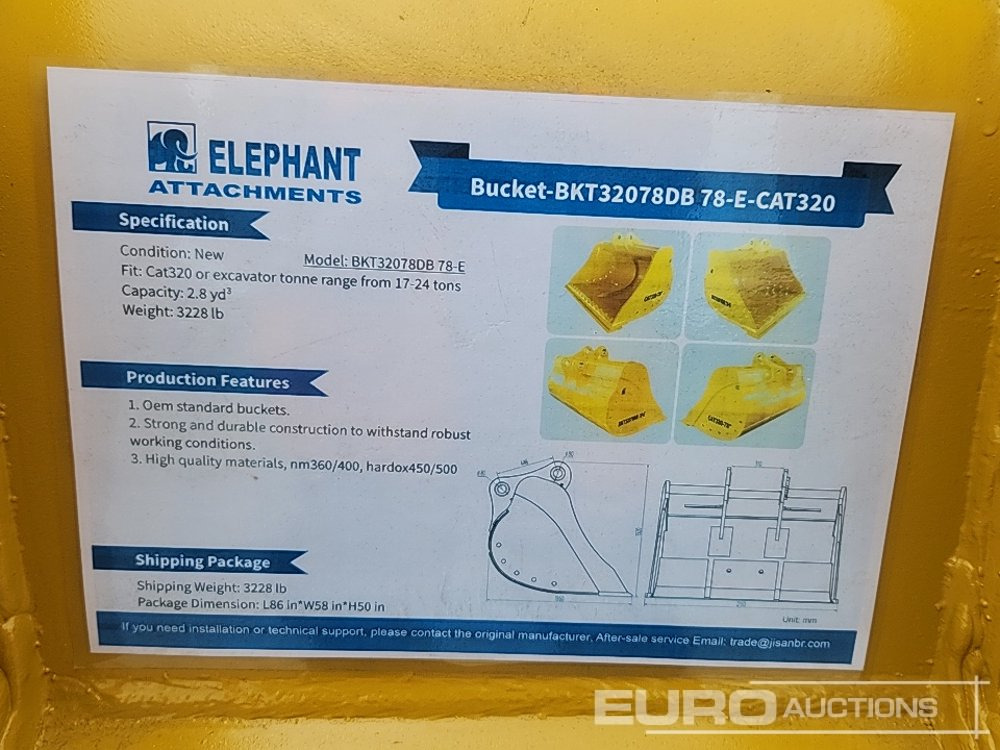 Novi Korpa Unused 2025 Elephant  BKT32078DB 78-E: slika Novi Korpa Unused 2025 Elephant  BKT32078DB 78-E