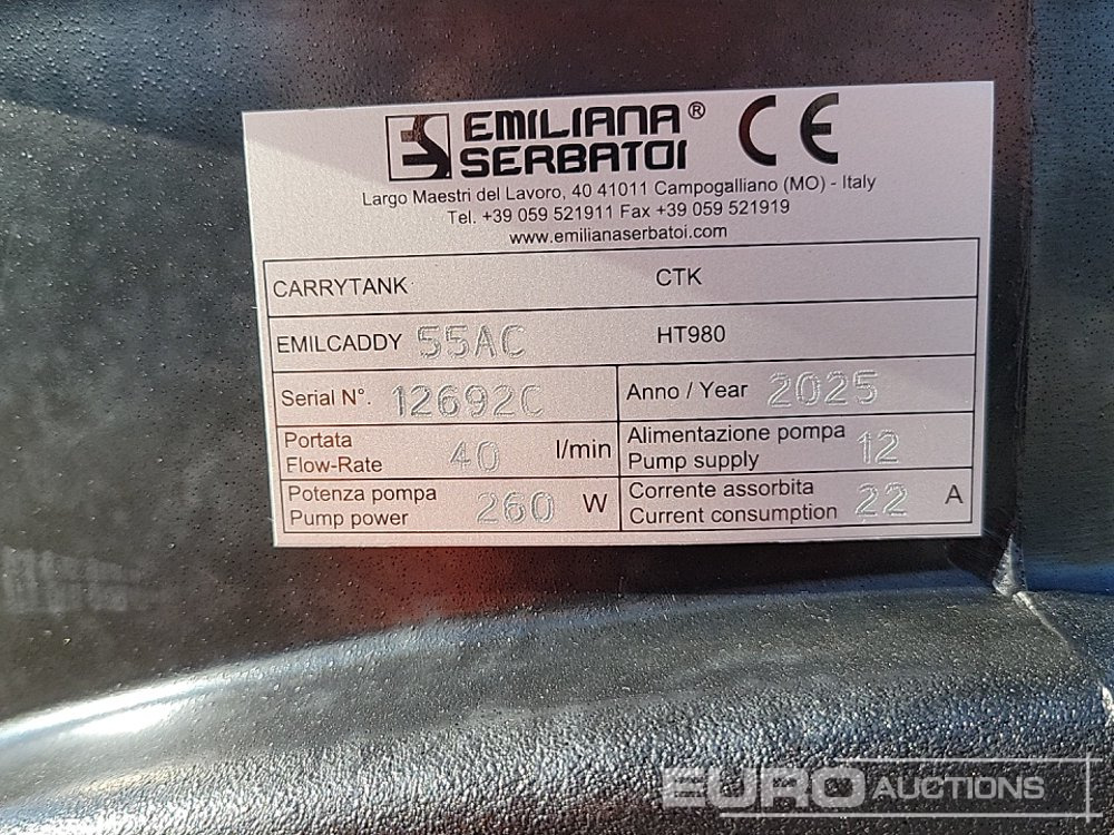 Cisterna za skladištenje Unused 2025 Emiliana Serbatoi 55AC: slika Cisterna za skladištenje Unused 2025 Emiliana Serbatoi 55AC