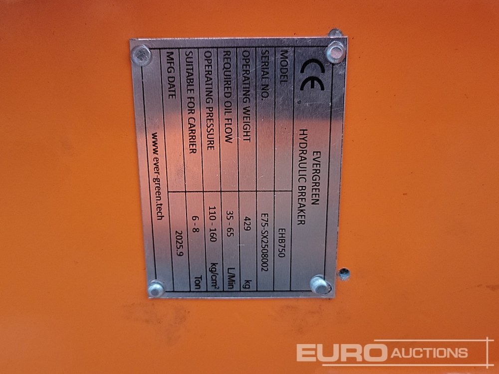 Hidraulični čekić Unused 2025 Evergreen EHB750: slika Hidraulični čekić Unused 2025 Evergreen EHB750 Hidraulični čekić Unused 2025 Evergreen EHB750: slika Hidraulični čekić Unused 2025 Evergreen EHB750