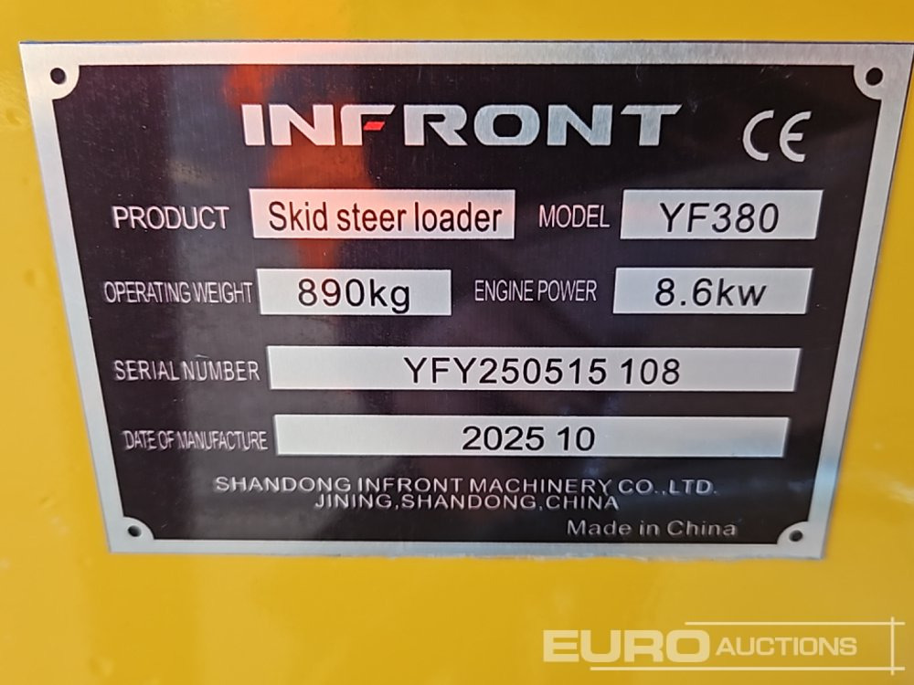 Unused 2025 Infront YF380 - Mini utovarivač: slika Unused 2025 Infront YF380 - Mini utovarivač Unused 2025 Infront YF380 - Mini utovarivač: slika Unused 2025 Infront YF380 - Mini utovarivač