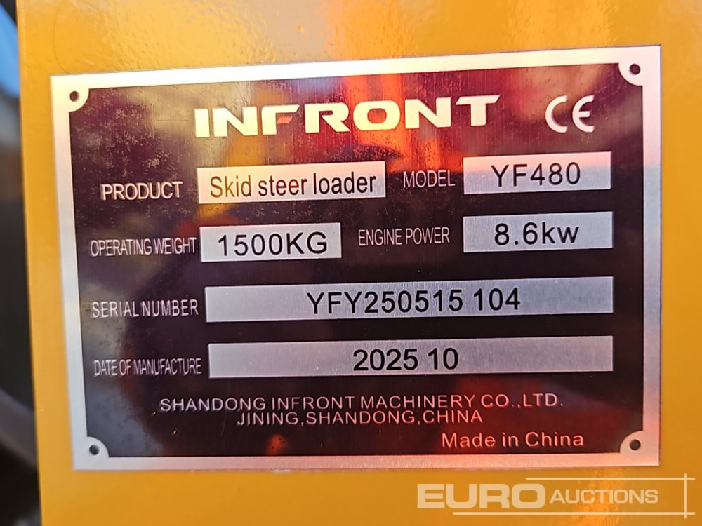 Unused 2025 Infront YF480 - Mini utovarivač: slika Unused 2025 Infront YF480 - Mini utovarivač Unused 2025 Infront YF480 - Mini utovarivač: slika Unused 2025 Infront YF480 - Mini utovarivač