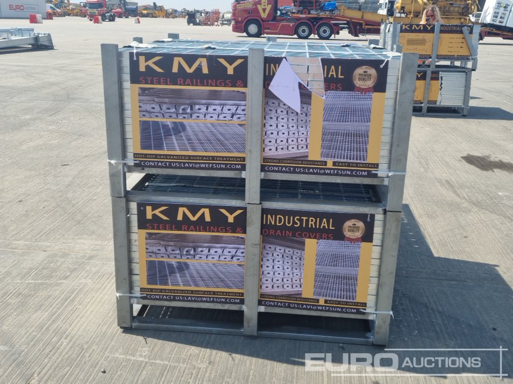 Građevinska oprema Unused 2025 KMY INDUSTRIAL Steel Grating (2 of), Stillage of Metal Fencng Posts: slika Građevinska oprema Unused 2025 KMY INDUSTRIAL Steel Grating (2 of), Stillage of Metal Fencng Posts