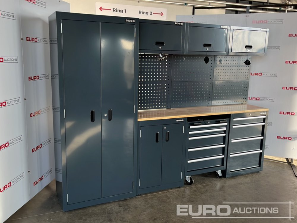 Unused Boss 2.6m 9 Drawer, 5 Cabinet Tool Station (3 boxes) - Oprema za radionice: slika Unused Boss 2.6m 9 Drawer, 5 Cabinet Tool Station (3 boxes) - Oprema za radionice Unused Boss 2.6m 9 Drawer, 5 Cabinet Tool Station (3 boxes) - Oprema za radionice: slika Unused Boss 2.6m 9 Drawer, 5 Cabinet Tool Station (3 boxes) - Oprema za radionice