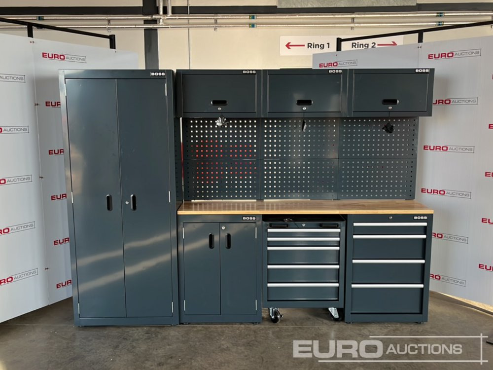 Unused Boss 2.6m 9 Drawer, 5 Cabinet Tool Station (3 boxes) - Oprema za radionice: slika Unused Boss 2.6m 9 Drawer, 5 Cabinet Tool Station (3 boxes) - Oprema za radionice Unused Boss 2.6m 9 Drawer, 5 Cabinet Tool Station (3 boxes) - Oprema za radionice: slika Unused Boss 2.6m 9 Drawer, 5 Cabinet Tool Station (3 boxes) - Oprema za radionice