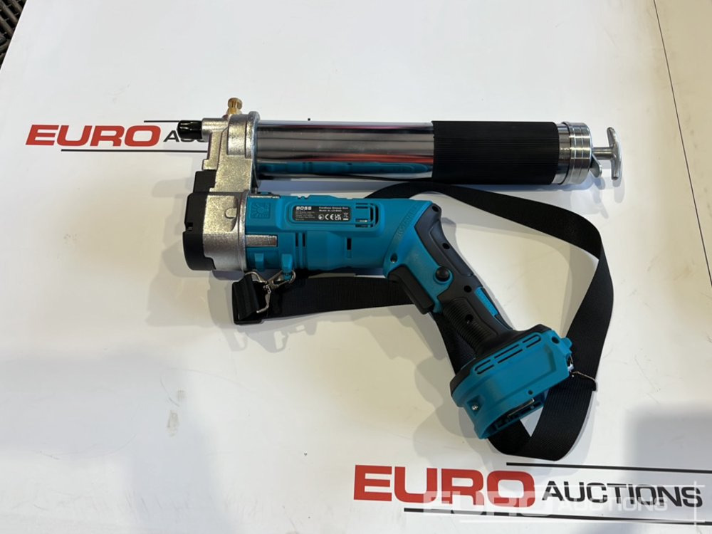 Oprema za radionice Unused Boss 21 Volt Lithium Battery Cordless Grease Gun, 2 Batteries, Case, Shoulder Strap, Extension Pieces & Fittings: slika Oprema za radionice Unused Boss 21 Volt Lithium Battery Cordless Grease Gun, 2 Batteries, Case, Shoulder Strap, Extension Pieces & Fittings